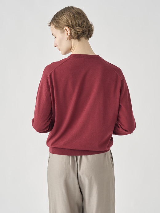 クルーネック長袖プルオーバー| EMMY | 30G COMMON FIT 詳細画像 WOOLF RED 8