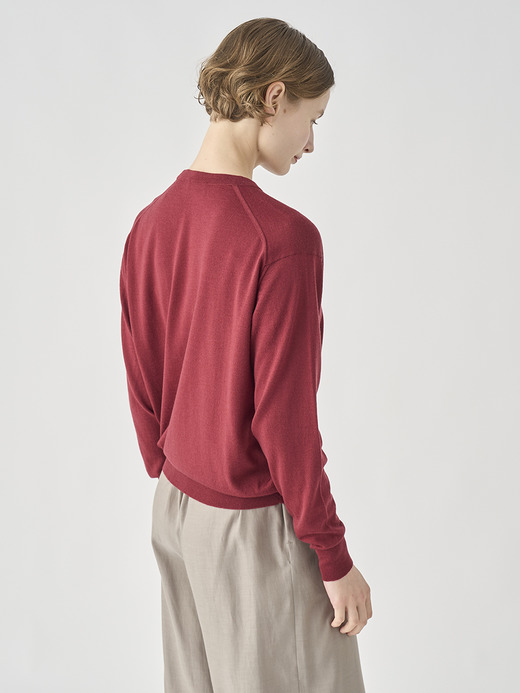 クルーネック長袖プルオーバー| EMMY | 30G COMMON FIT 詳細画像 WOOLF RED 9