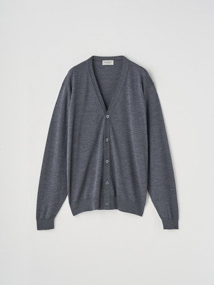 Ｖネック長袖ニットカーディガン | HALIN | 30G MODERN FIT