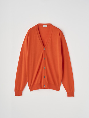 Ｖネック長袖ニットカーディガン | HALIN | 30G MODERN FIT