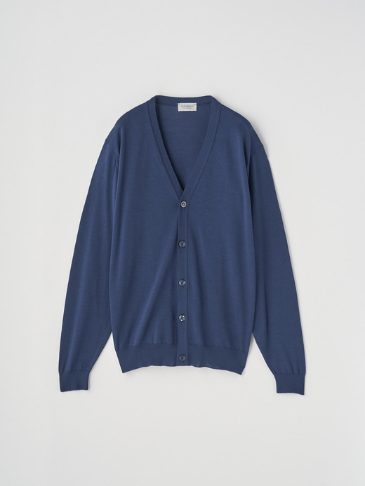 Ｖネック長袖ニットカーディガン | HALIN | 30G MODERN FIT 詳細画像 HEMINGWAY BLUE 1