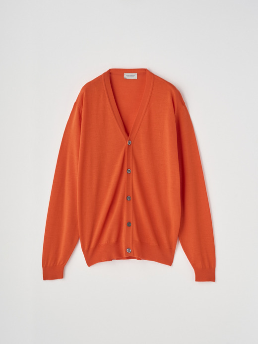 Ｖネック長袖ニットカーディガン | HALIN | 30G MODERN FIT 詳細画像 HARDWICK ORANGE 1