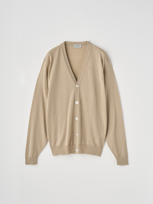 Ｖネック長袖ニットカーディガン | HALIN | 30G MODERN FIT 詳細画像 KAFKA BEIGE 1