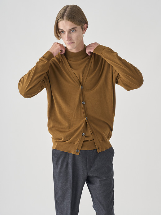 Ｖネック長袖ニットカーディガン | HALIN | 30G MODERN FIT 詳細画像 KEATS BRONZE 4