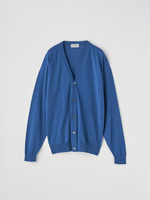 Ｖネック長袖ニットカーディガン | HALIN | 30G MODERN FIT 詳細画像 MONTAGU BLUE 2