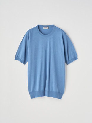 [Anglo Indian Gauze] クルーネックニットＴシャツ | HILCOTE | 30G EASY FIT