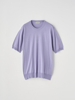 [Anglo Indian Gauze] クルーネックニットＴシャツ | HILCOTE | 30G EASY FIT