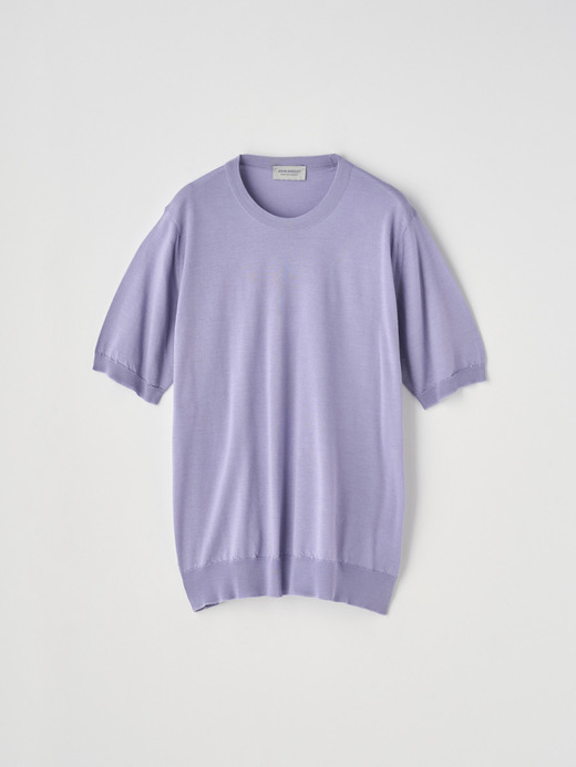 [Anglo Indian Gauze] クルーネックニットＴシャツ | HILCOTE | 30G EASY FIT 詳細画像 LILA 1