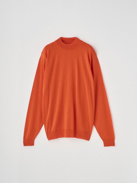 モックネック長袖ニットプルオーバー | KILDAY | 30G MODERN FIT 詳細画像 HARDWICK ORANGE 1