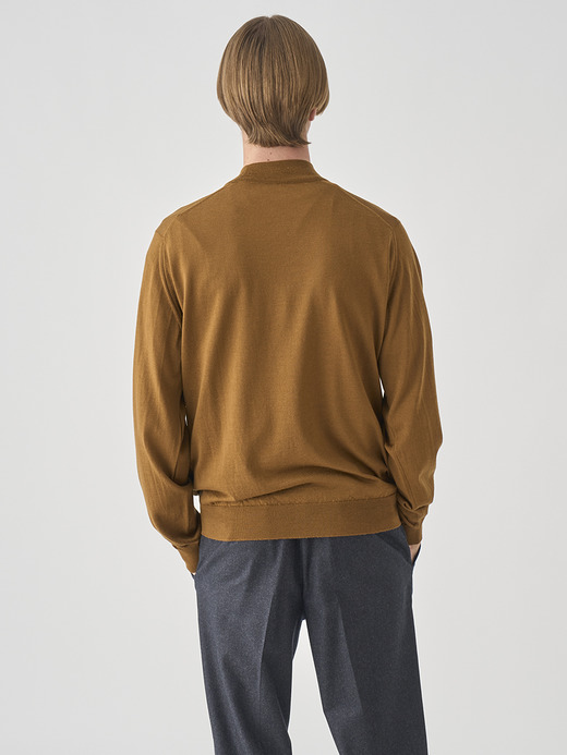 モックネック長袖ニットプルオーバー | KILDAY | 30G MODERN FIT 詳細画像 KEATS BRONZE 4