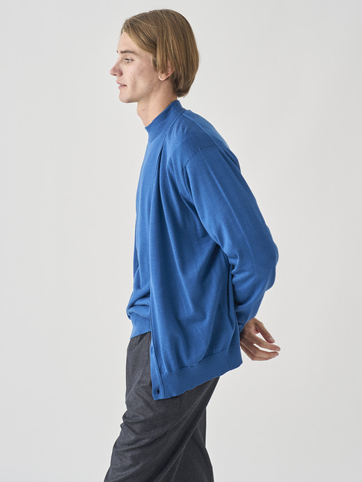 モックネック長袖ニットプルオーバー | KILDAY | 30G MODERN FIT 詳細画像 MONTAGU BLUE 5
