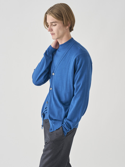 モックネック長袖ニットプルオーバー | KILDAY | 30G MODERN FIT 詳細画像 MONTAGU BLUE 7