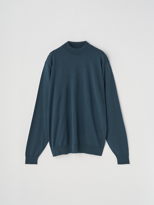 モックネック長袖ニットプルオーバー | KILDAY | 30G MODERN FIT 詳細画像 RICHARDSON GREEN 1