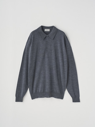 長袖ニットポロシャツ | KNOLL | 30G MODERN FIT