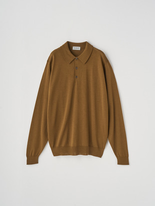 長袖ニットポロシャツ | KNOLL | 30G MODERN FIT