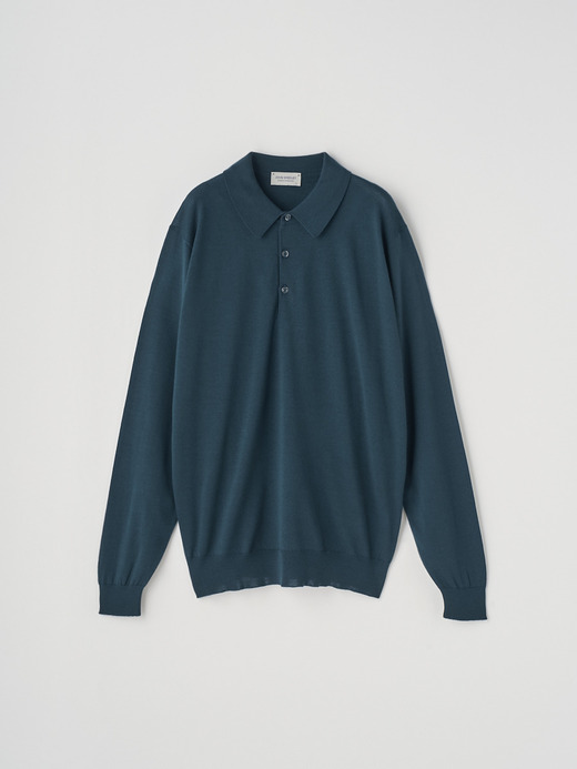長袖ニットポロシャツ | KNOLL | 30G MODERN FIT 詳細画像 RICHARDSON GREEN 2