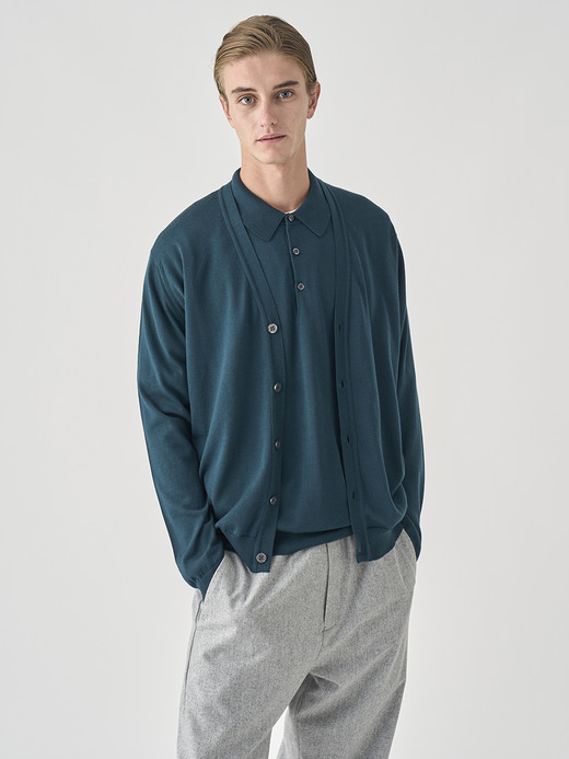 長袖ニットポロシャツ | KNOLL | 30G MODERN FIT 詳細画像 RICHARDSON GREEN 8