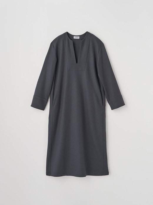 ウールジャージー スキッパーネックオーバーワンピース｜FA131 詳細画像 NO1(L03530FA131_グレー) 1