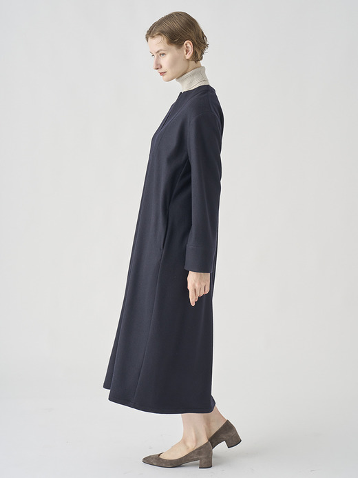 ウールジャージー スキッパーネックオーバーワンピース｜FA131 詳細画像 NO2(L03530FA131_ネイビー) 3