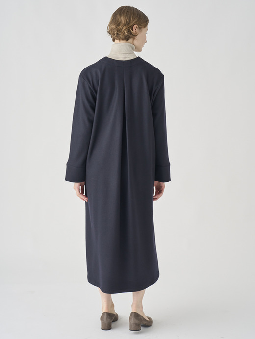 ウールジャージー スキッパーネックオーバーワンピース｜FA131 詳細画像 NO2(L03530FA131_ネイビー) 4