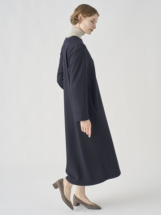 ウールジャージー スキッパーネックオーバーワンピース｜FA131 詳細画像 NO2(L03530FA131_ネイビー) 5