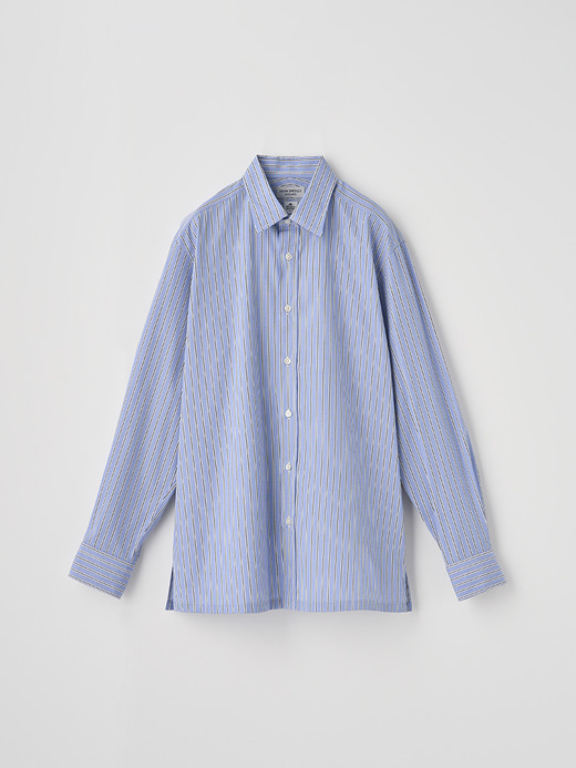 TOMAS MASON ポプリンコットンレギュラーシャツ｜FB211 詳細画像 NO2(L03580FB211_ストライプ) 1