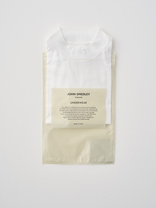 オリジナルコットン天竺長袖モックネックＴシャツ｜UTS921｜UNDERWEAR for MEN 詳細画像 NO1(L03580TS921_ホワイト) 2