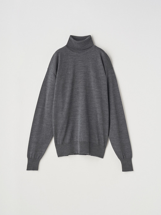 タートルネック長袖プルオーバー| LETTY | 30G COMMON FIT 詳細画像 CHARCOAL 2