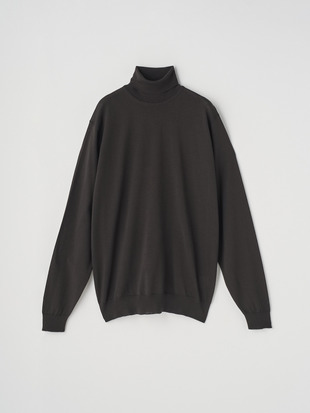 タートルネック長袖ニットプルオーバー | LEVINE | 30G MODERN FIT