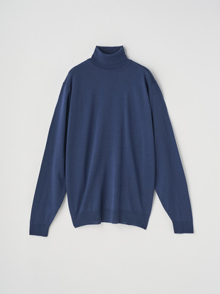 タートルネック長袖ニットプルオーバー | LEVINE | 30G MODERN FIT
