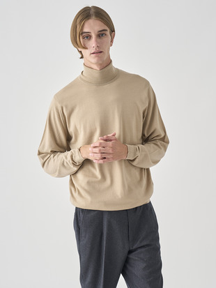 タートルネック長袖ニットプルオーバー | LEVINE | 30G MODERN FIT