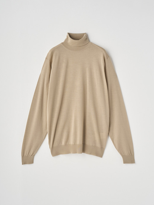タートルネック長袖ニットプルオーバー | LEVINE | 30G MODERN FIT 詳細画像 KAFKA BEIGE 2