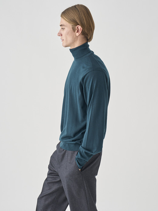 タートルネック長袖ニットプルオーバー | LEVINE | 30G MODERN FIT 詳細画像 RICHARDSON GREEN 6