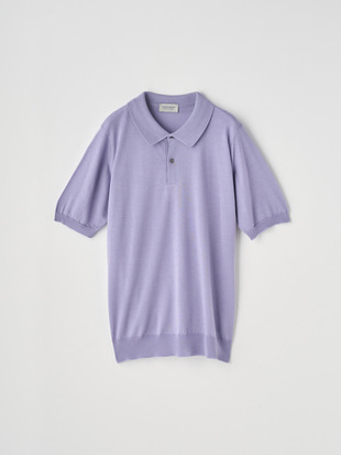 [Anglo Indian Gauze] 半袖ニットポロシャツ | LEYBURN | 30G EASY FIT
