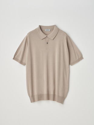 [Anglo Indian Gauze] 半袖ニットポロシャツ | LEYBURN | 30G EASY FIT