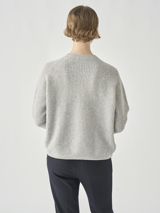 ［Eco Cashmere］カシミヤ混 クルーネックリブニットプルオーバー| LYLLA | 7G 詳細画像 POLAR 5