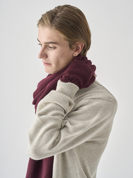 ［Eco Cashmere］カシミヤ混 フィンガーレスニットグローブ | MIST | 5G 詳細画像 CHICORY 4