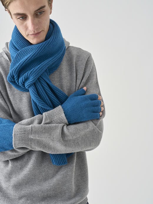 ［Eco Cashmere］カシミヤ混 フィンガーレスニットグローブ | MIST | 5G 詳細画像 SEAWAY 5
