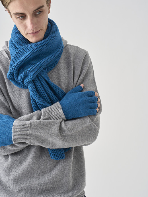 ［Eco Cashmere］カシミヤ混 フィンガーレスニットグローブ | MIST | 5G 詳細画像 SEAWAY 6