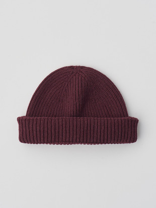 ［Eco Cashmere］カシミヤ混 リブ編ニットキャップ | ORAM | 5G