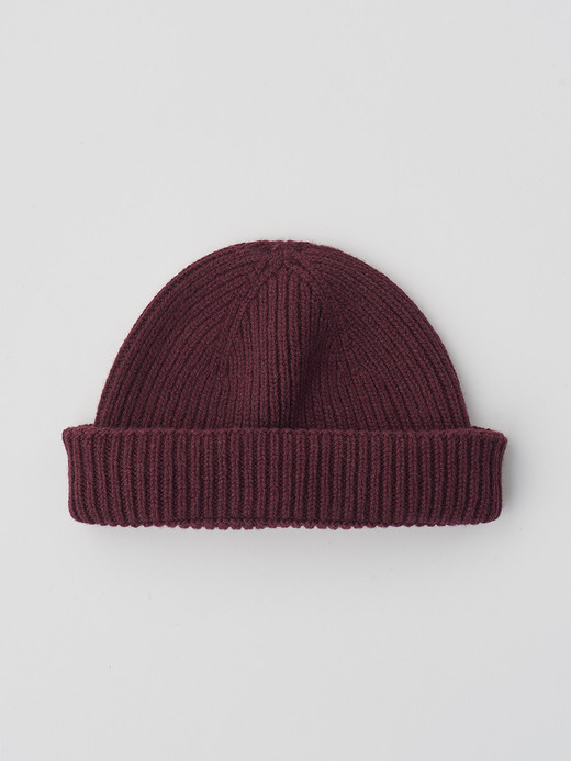 ［Eco Cashmere］カシミヤ混 リブ編ニットキャップ | ORAM | 5G 詳細画像 CHICORY 1