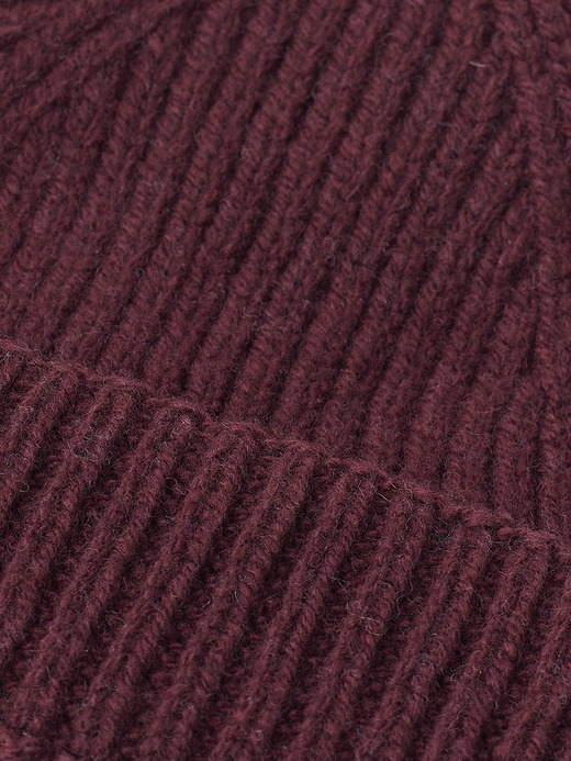 ［Eco Cashmere］カシミヤ混 リブ編ニットキャップ | ORAM | 5G 詳細画像 CHICORY 2