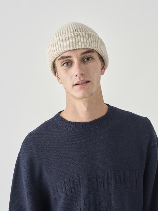 ［Eco Cashmere］カシミヤ混 リブ編ニットキャップ | ORAM | 5G 詳細画像 PAMPAS 1