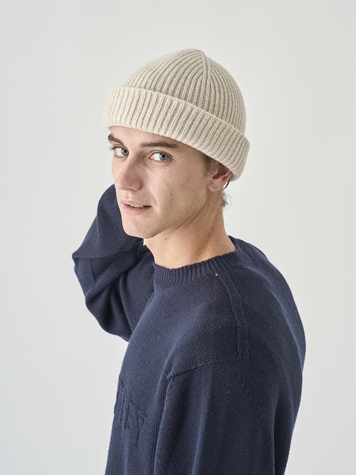 ［Eco Cashmere］カシミヤ混 リブ編ニットキャップ | ORAM | 5G 詳細画像 PAMPAS 6