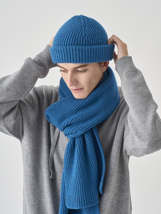 ［Eco Cashmere］カシミヤ混 リブ編ニットキャップ | ORAM | 5G 詳細画像 SEAWAY 3