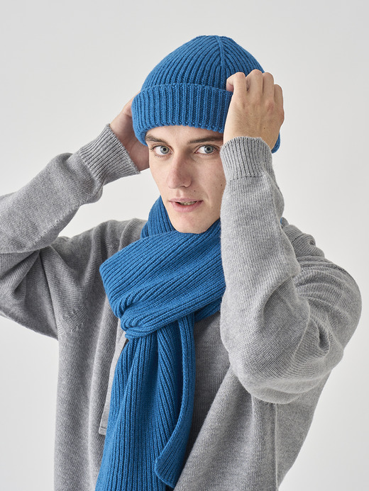 ［Eco Cashmere］カシミヤ混 リブ編ニットキャップ | ORAM | 5G 詳細画像 SEAWAY 4