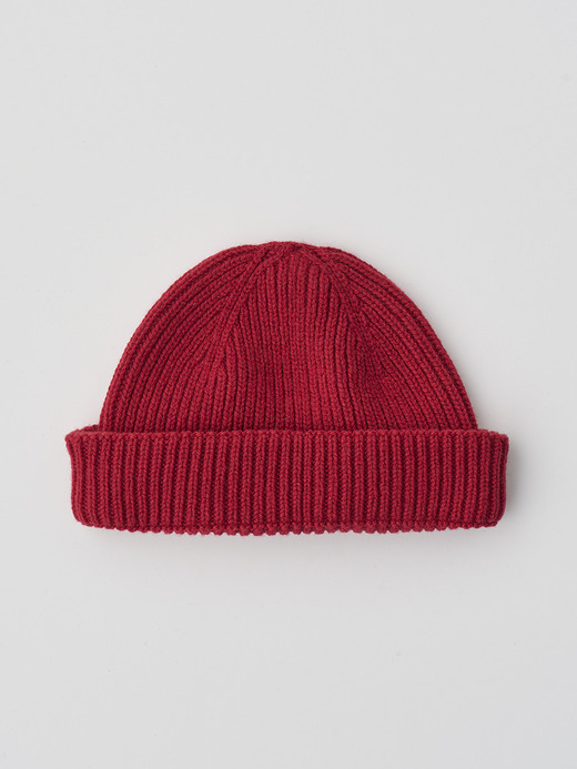［Eco Cashmere］カシミヤ混 リブ編ニットキャップ | ORAM | 5G 詳細画像 VERMILLION 2