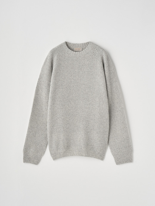 ［Eco Cashmere］カシミヤ混 クルーネック長袖ニットプルオーバー | OXNARD | 7G 詳細画像 POLAR 2