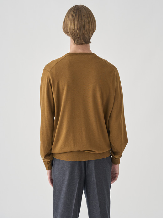 Ｖネック長袖ニットプルオーバー | PACKHAM | 30G MODERN FIT 詳細画像 KEATS BRONZE 5