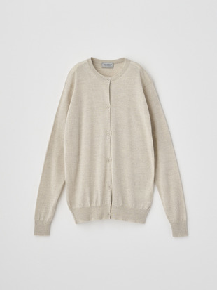 クルーネック長袖ニットカーディガン | PIPPA | 30G CONTEMPORARY FIT
